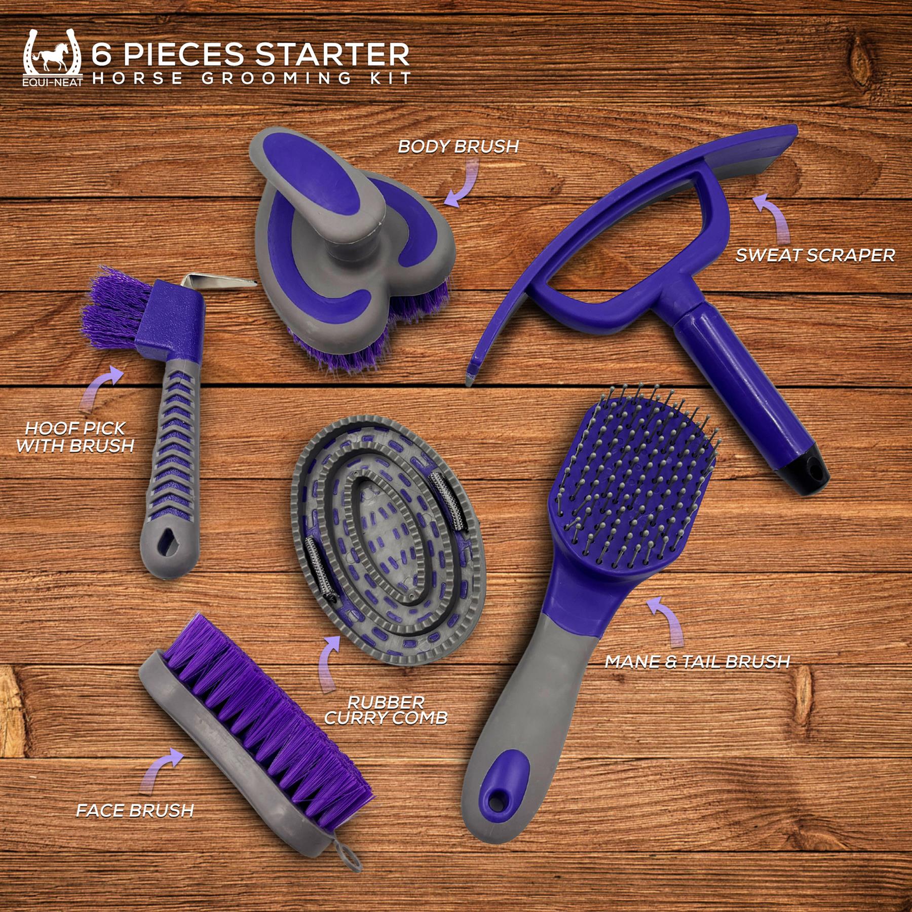 Equi-Neat Starter 6 Piece Horse Grooming Kit