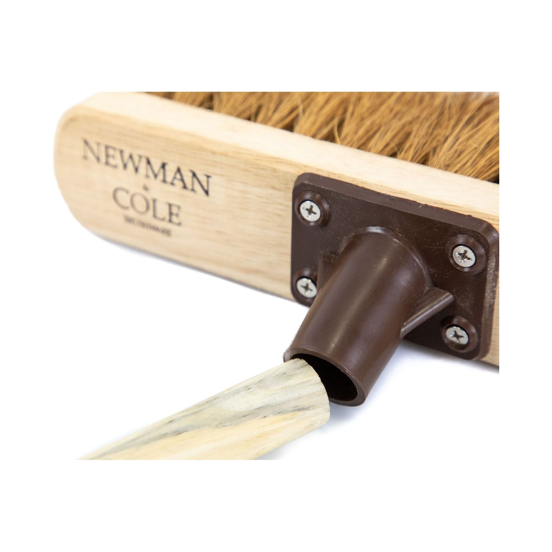 Newman and Cole 12" Natural Coco Broom Head with Plastic Socket