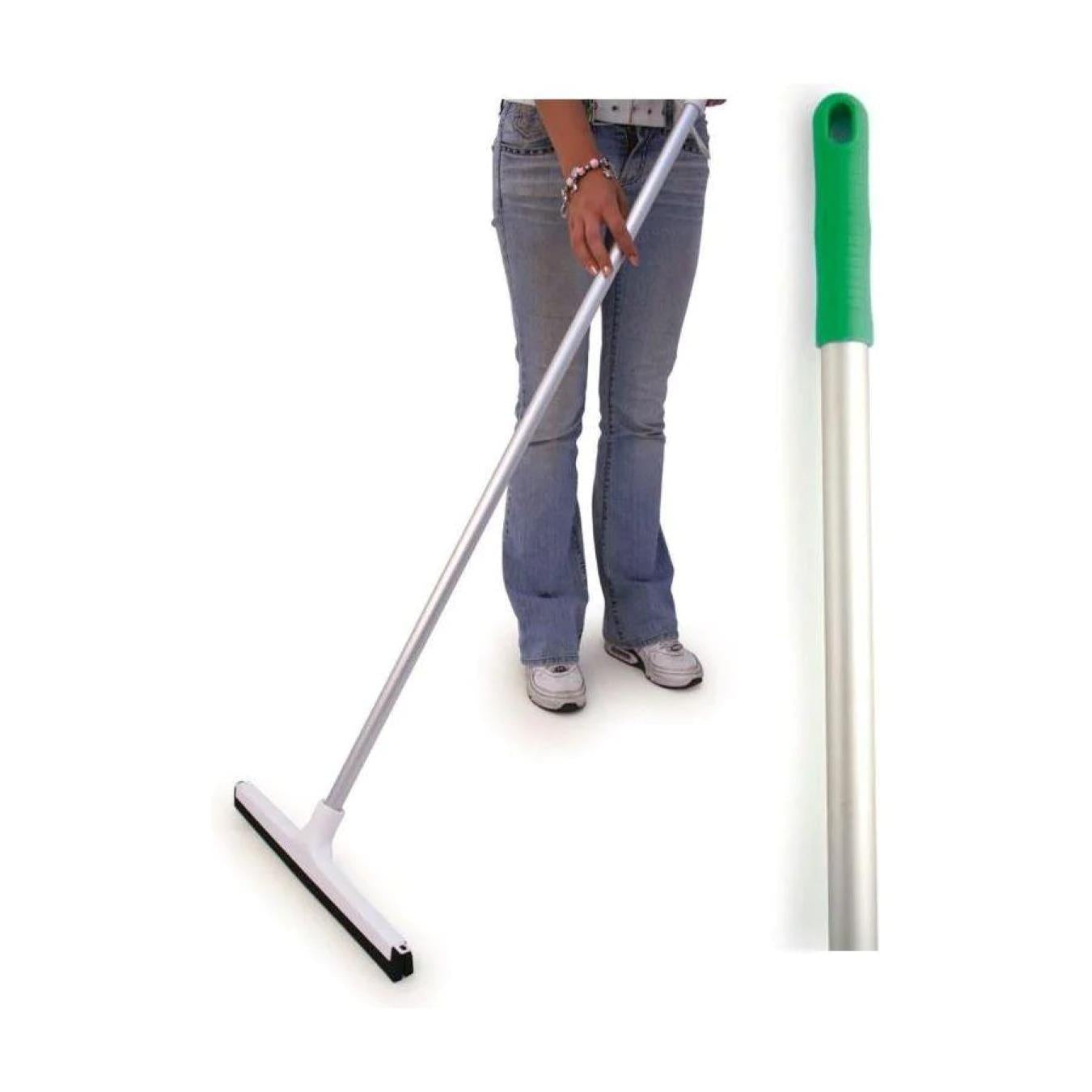Colour Coded 18" Floor Squeegee with Aluminium Handle - The Dustpan and Brush Store