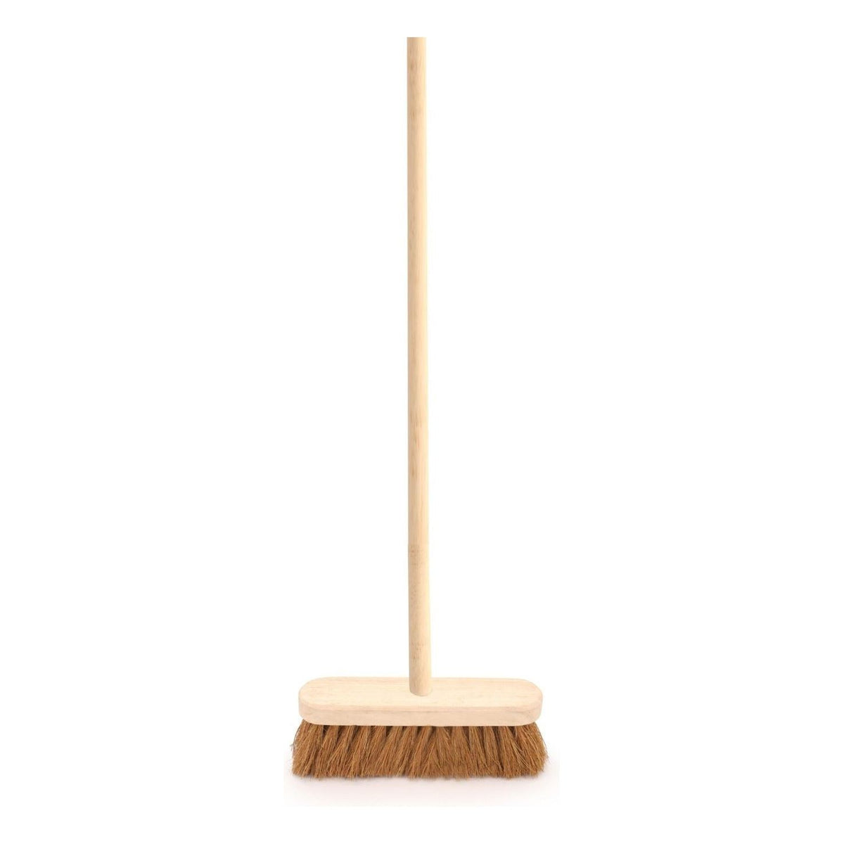 10" Soft Coco Broom Sweeping Brush and Wooden Handle