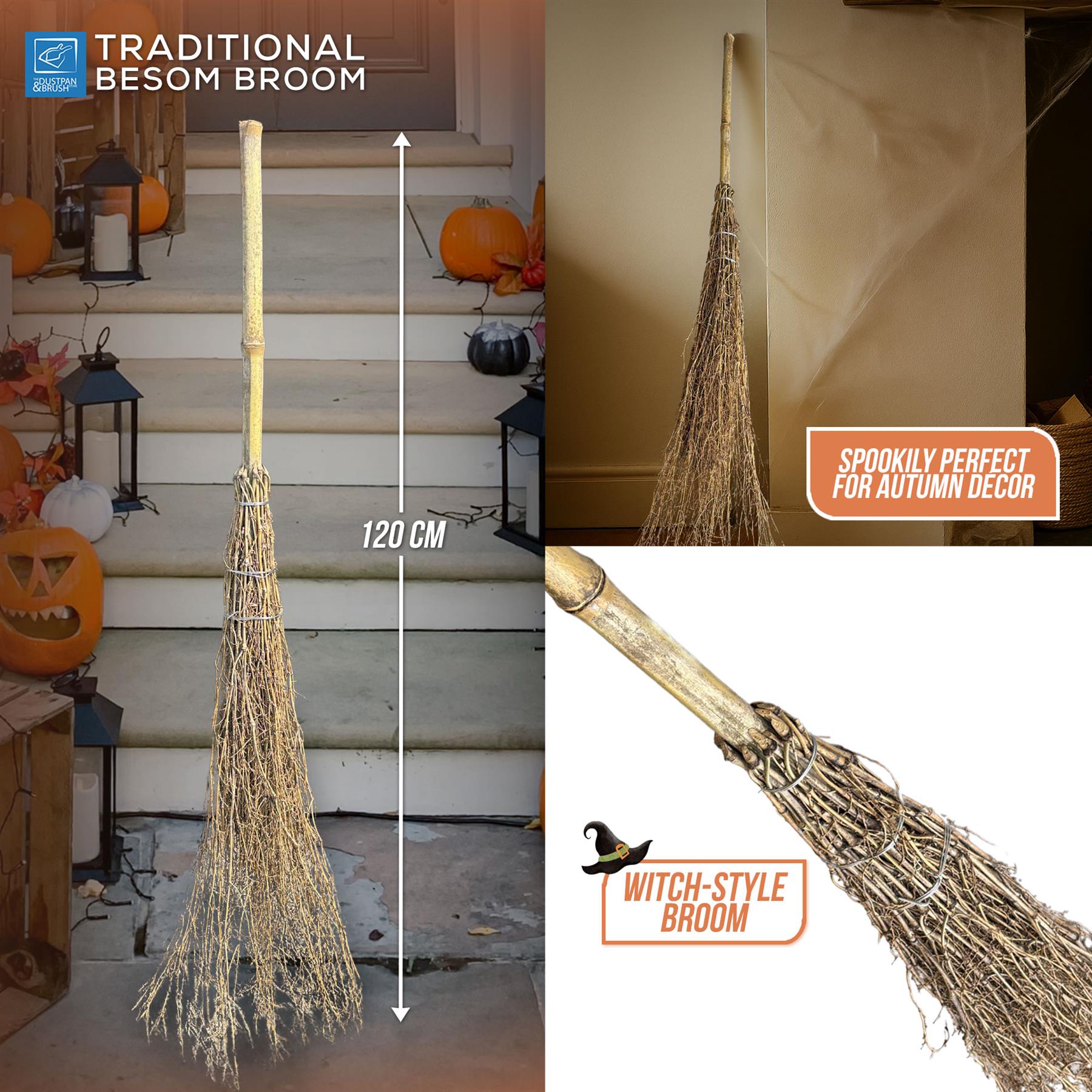 Bamboo Witches Broom 120cm