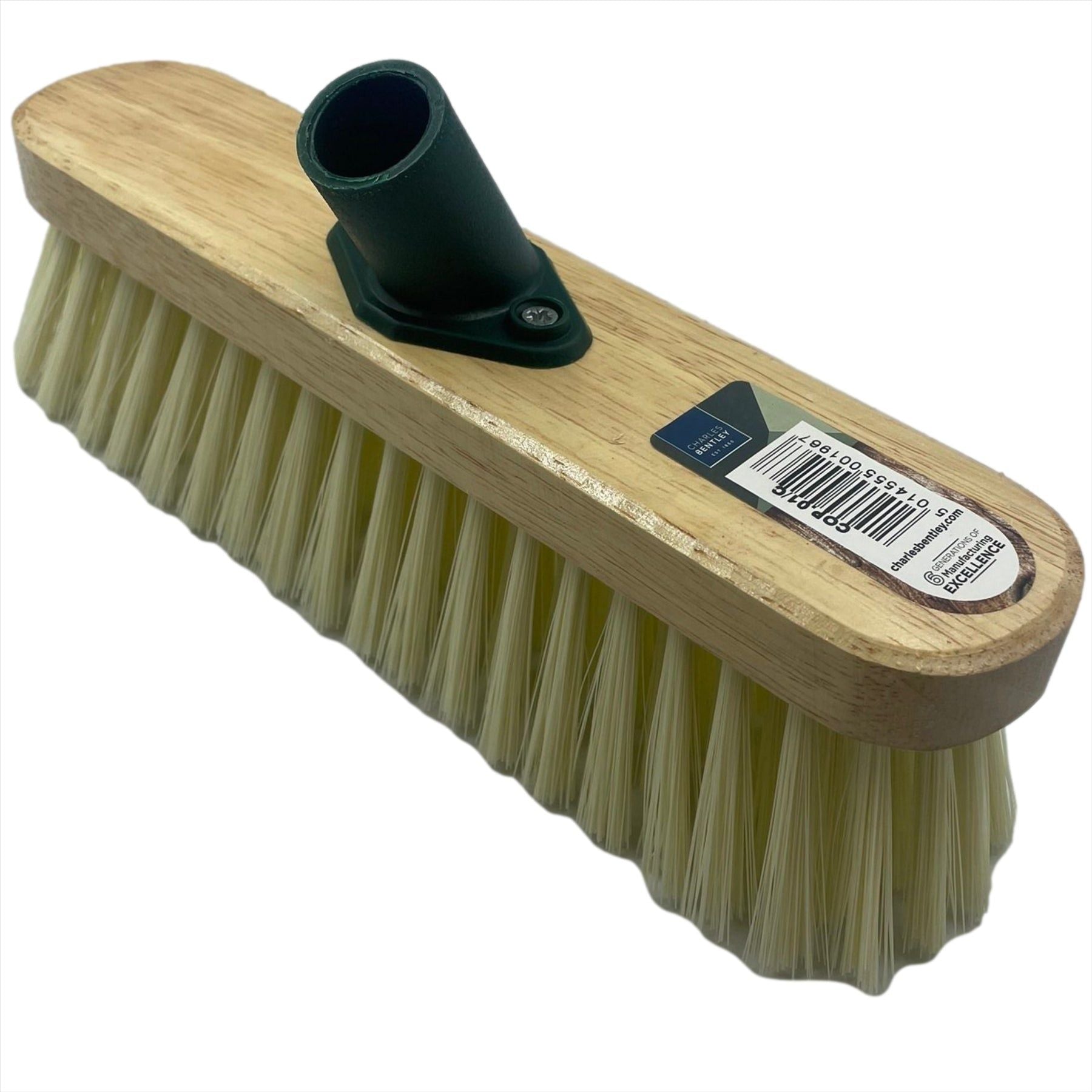 11" Soft Cream Sweeping Brush Synthetic Indoor Broom with Handle