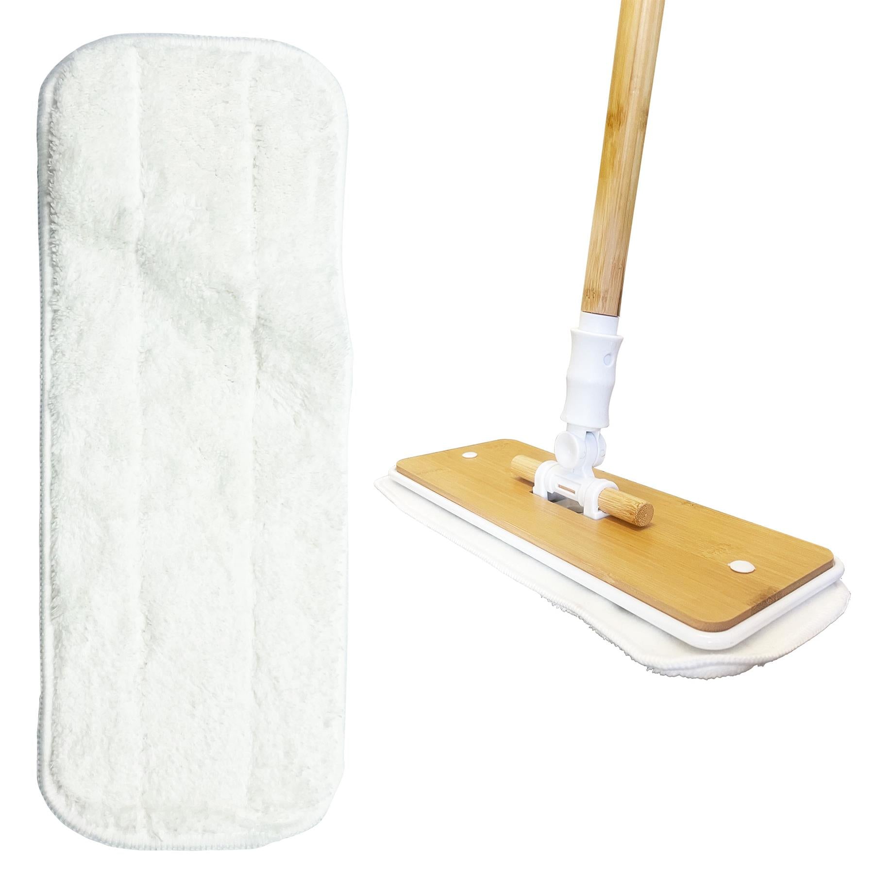 Bamboo Flat Mop Head Refills - Pack of 2