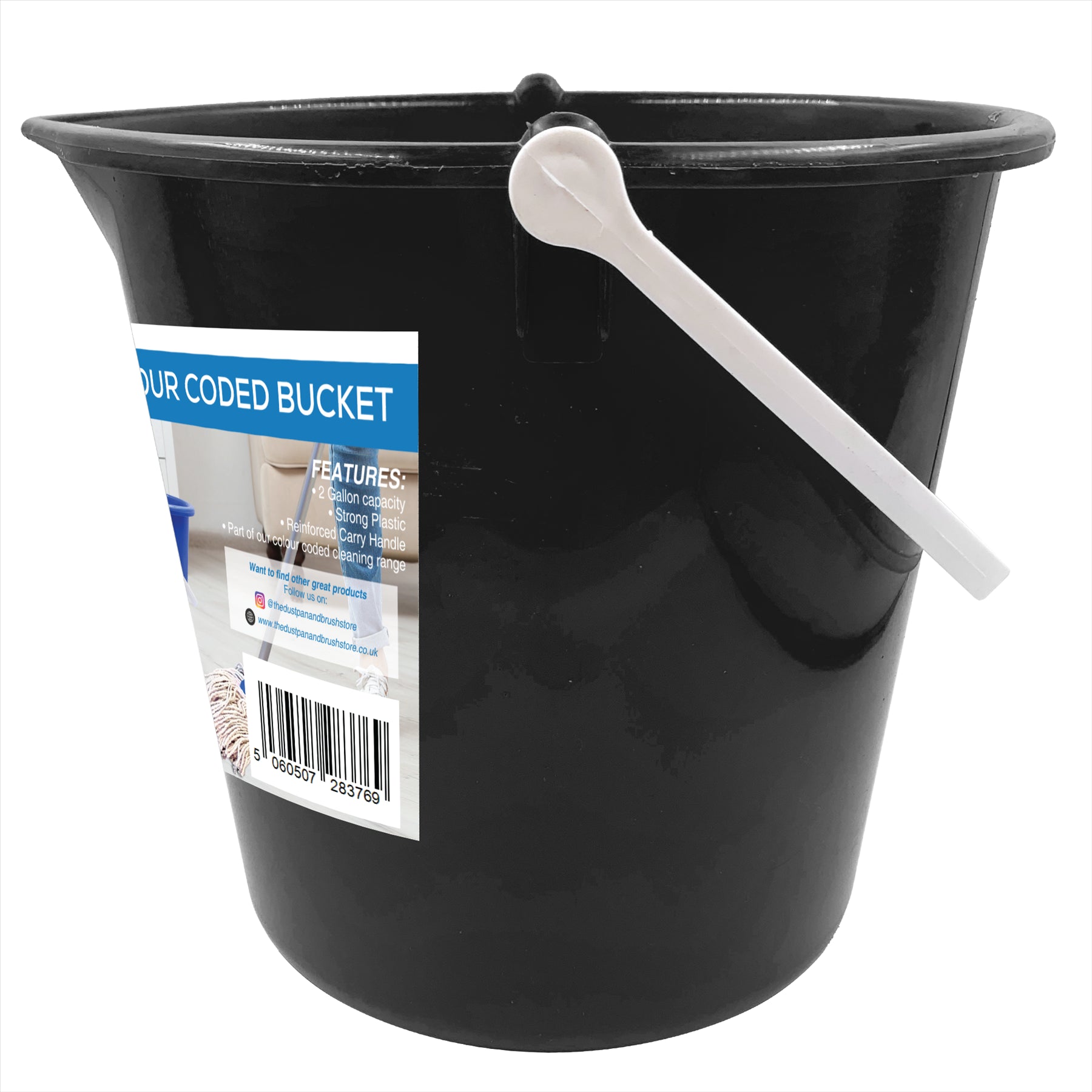 10L Black Bucket