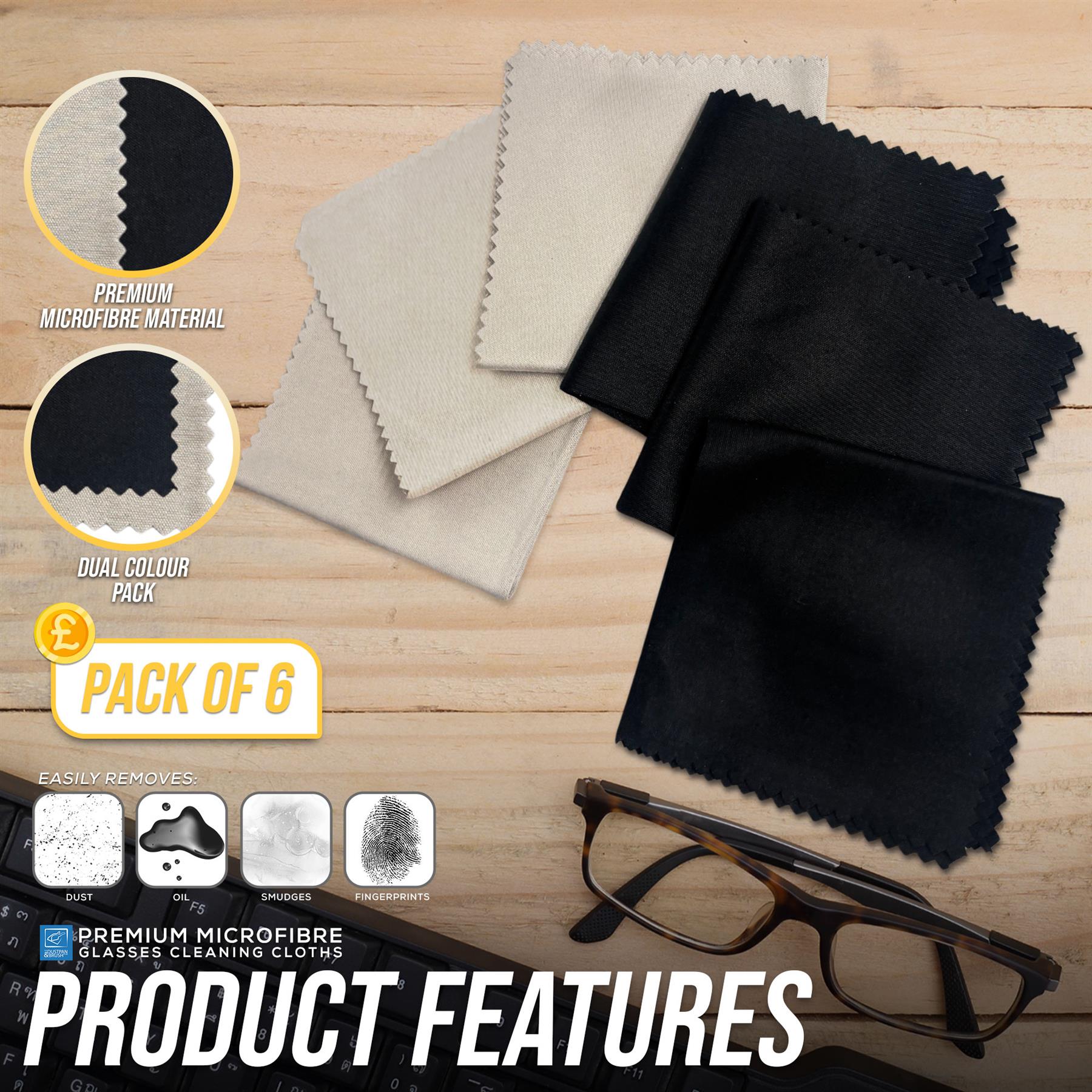 Glasses Cleaning Cloths | Pack of 6