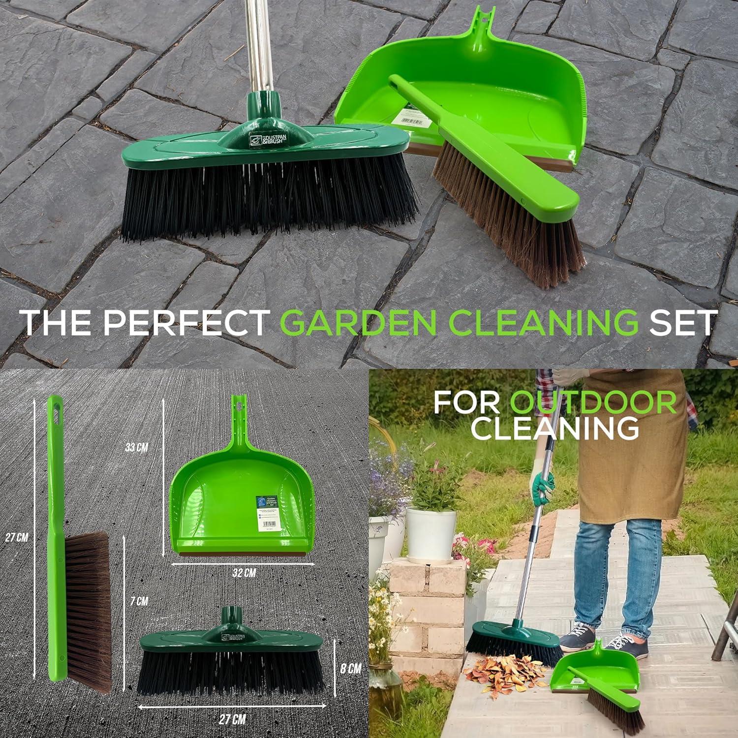 Outdoor Broom and Dustpan Set