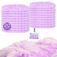 Lilac Fluffy Duster Refills Pack of 20 | Microfibre Heads