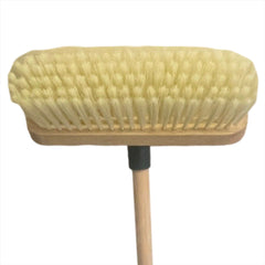 11" Soft Cream Sweeping Brush Synthetic Indoor Broom with Handle