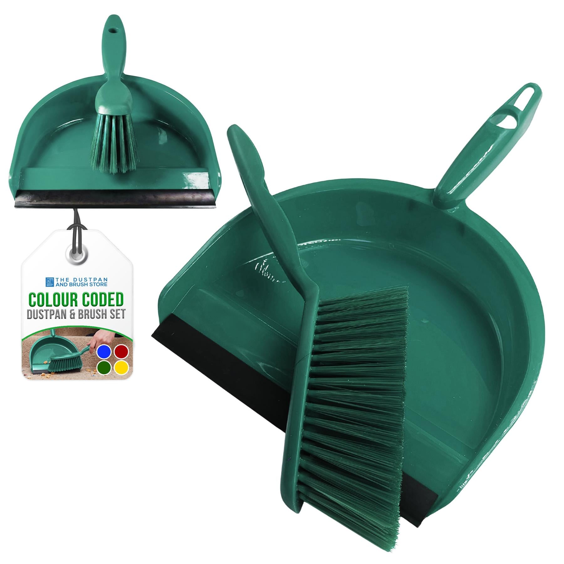 Dustpan & Soft Synthetic Brush Set | Colour Coded