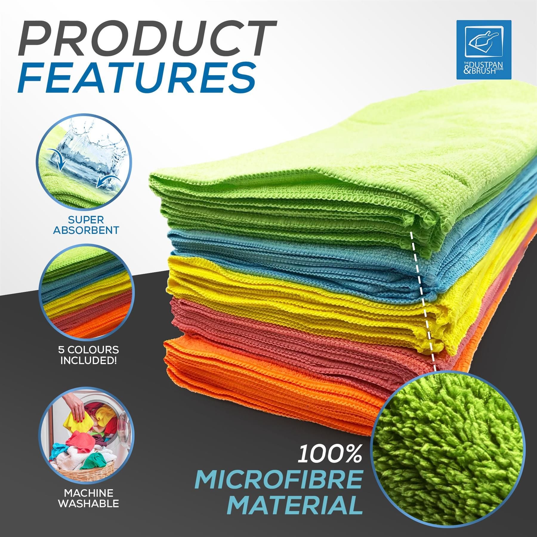 Pack of 40 Microfibre Cloths - CLEARANCE