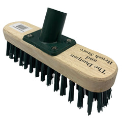 9" Stiff PVC Deck Scrub Floor Scrubbing Brush Head Only