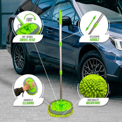 Chenille Car Wash Mop with Telescopic Handle