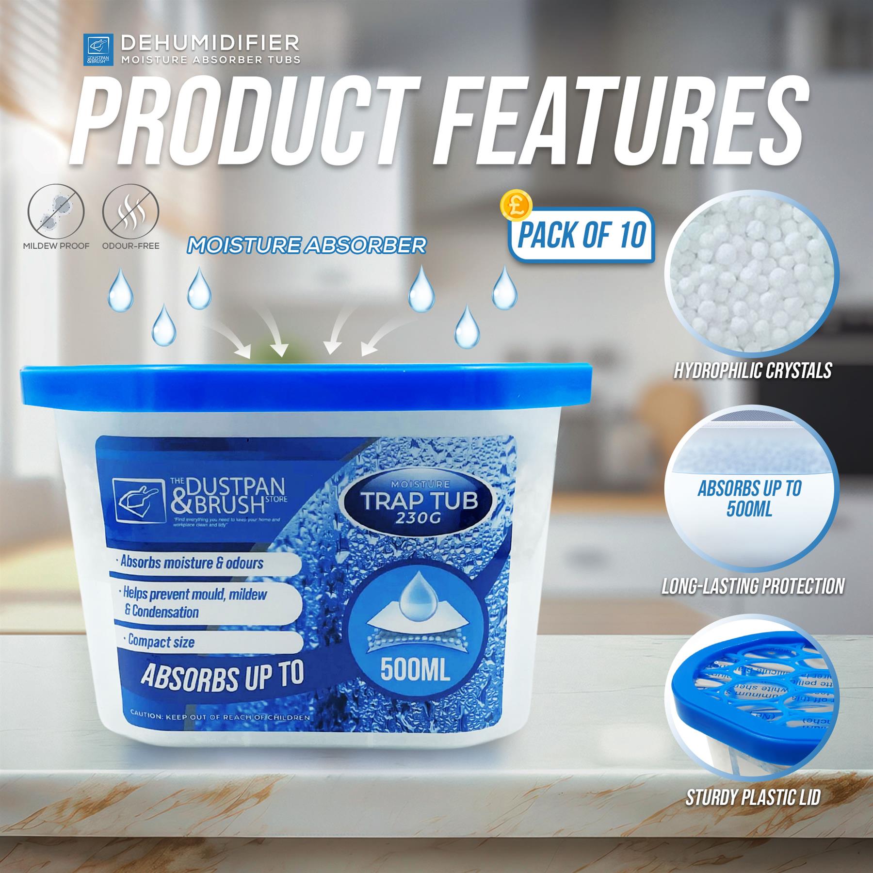 Moisture Trap Tub Pack of 10