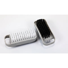 Pack of 2 Double Sided Plastic Nail Cleaning Brushes