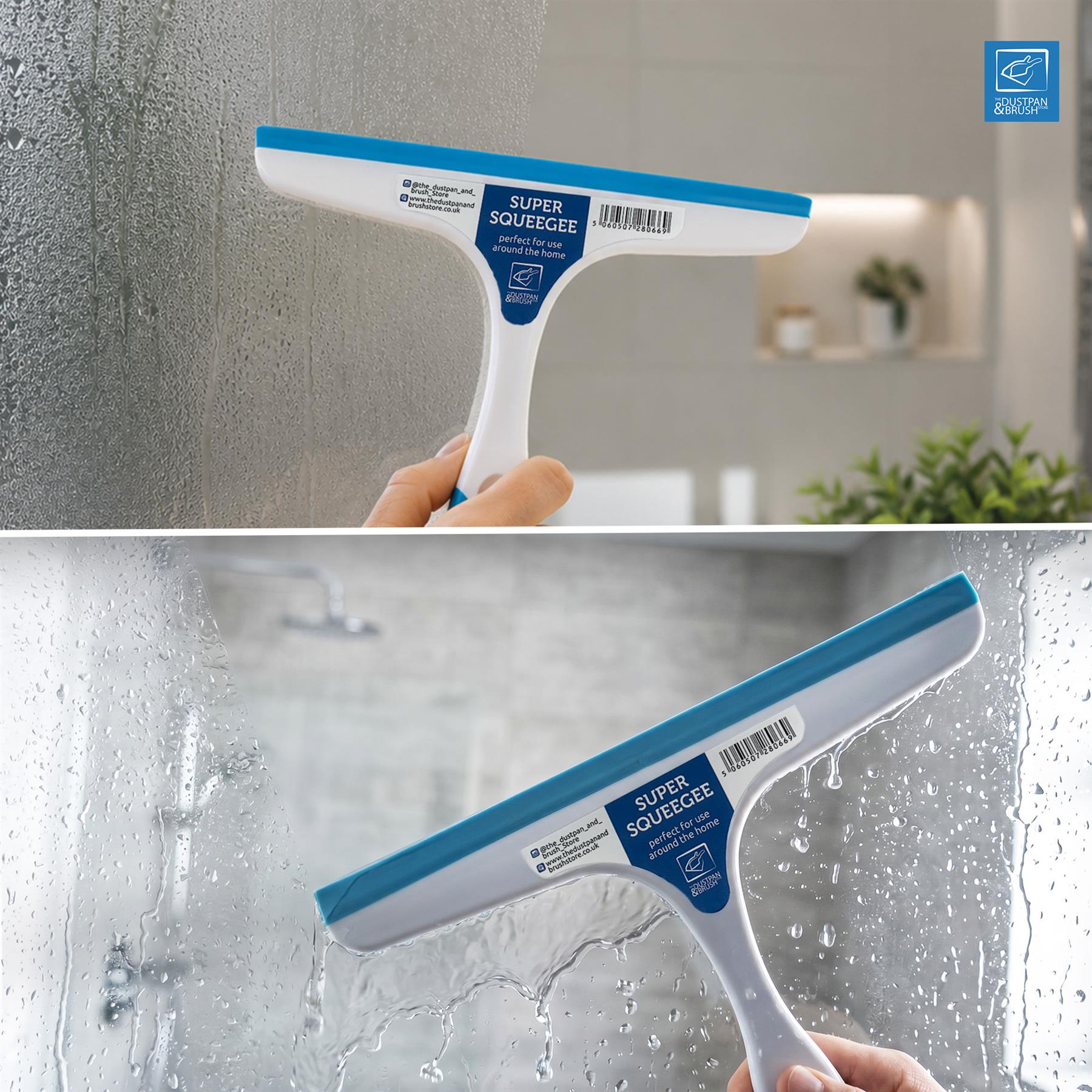 Window Squeegee Shower Screen Glass Cleaning Wiper Blade - The Dustpan and Brush Store