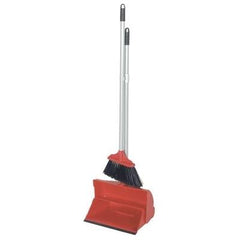 Red Long Handled Dustpan and Brush Colour Coded