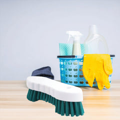 Colour Coded Double Winged Scrubbing Brush Green