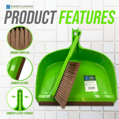 Large Outdoor Garden Dustpan and Brush Set - The Dustpan and Brush Store
