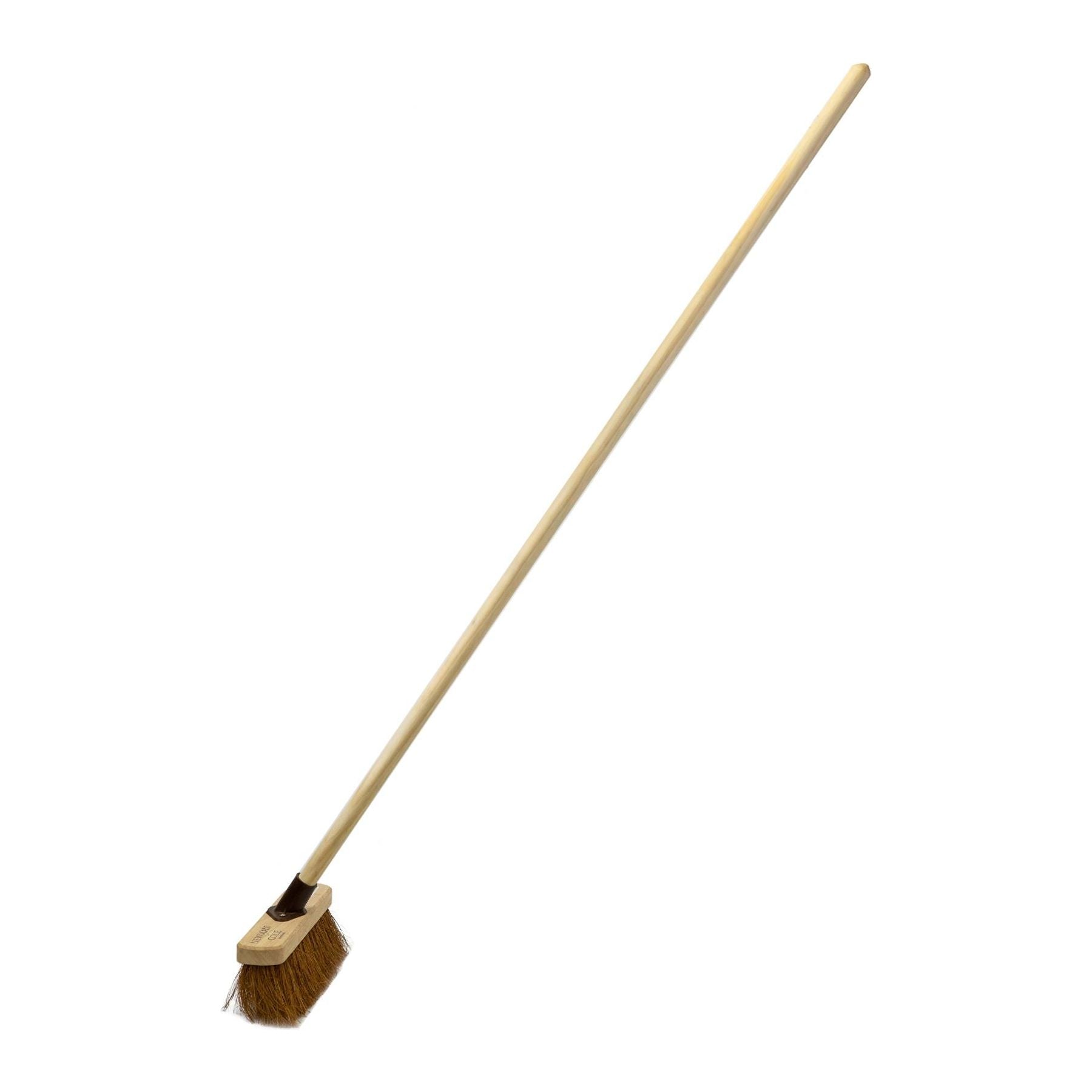 Newman and Cole 12" Natural Coco Broom Head with Plastic Socket Supplied with Handle