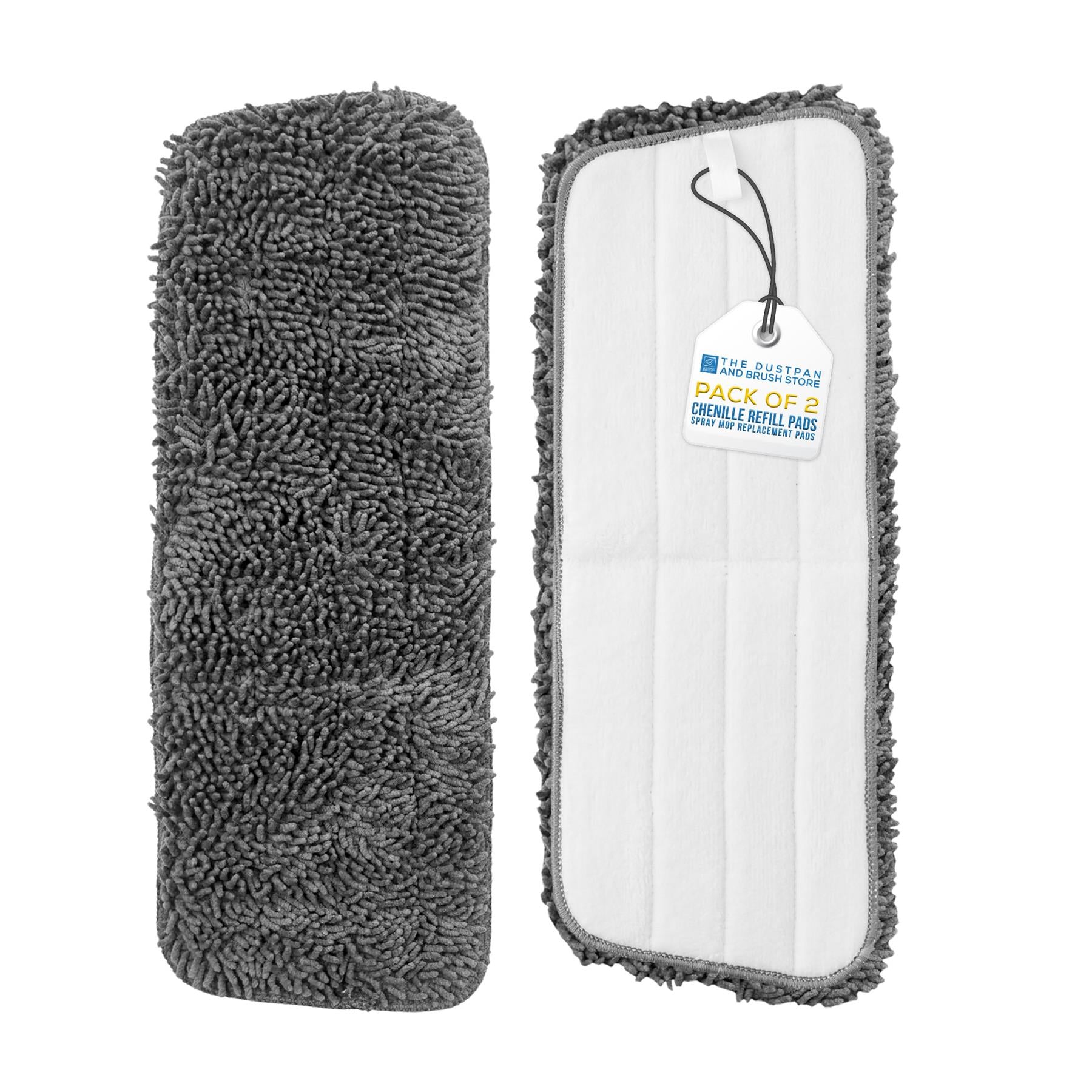 Spray Mop Chenille Replacement Pads Pack of 2