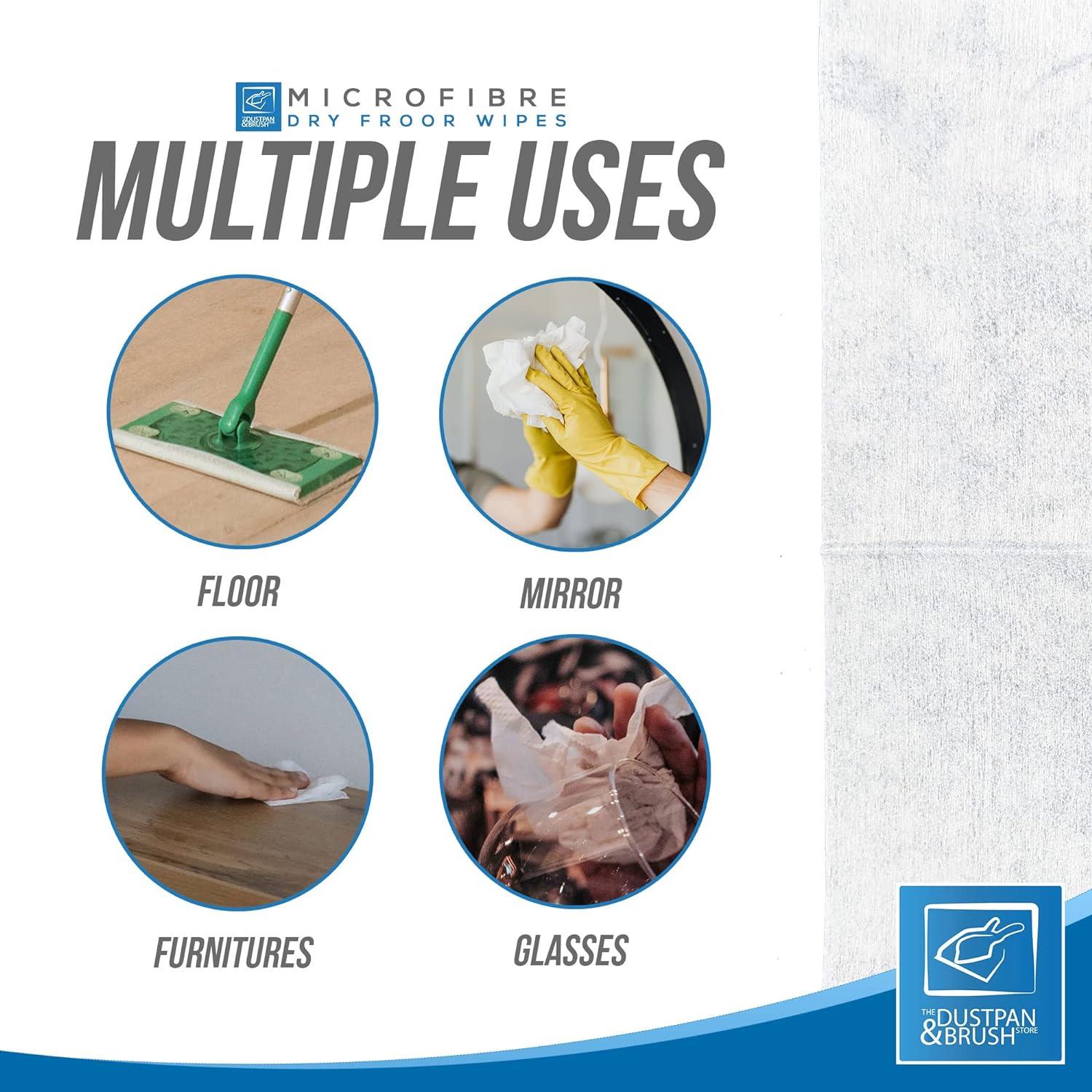 300 Dry Floor Mop Refill Cloths - 6 Packs of 50