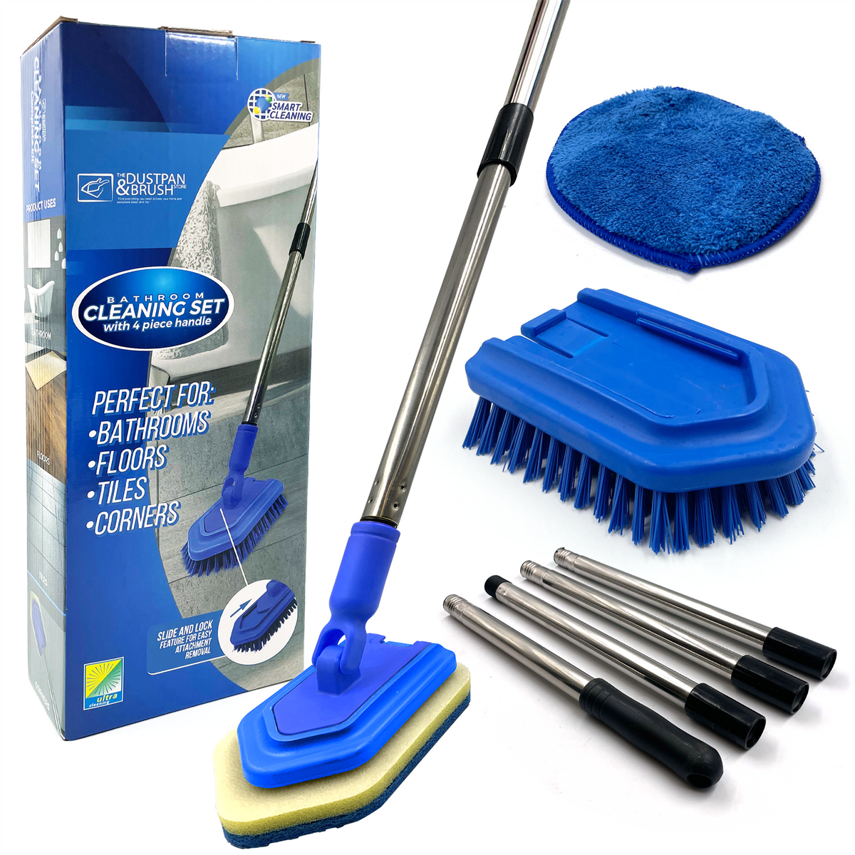 3-in-1 Bathroom Cleaning Set on a white background 