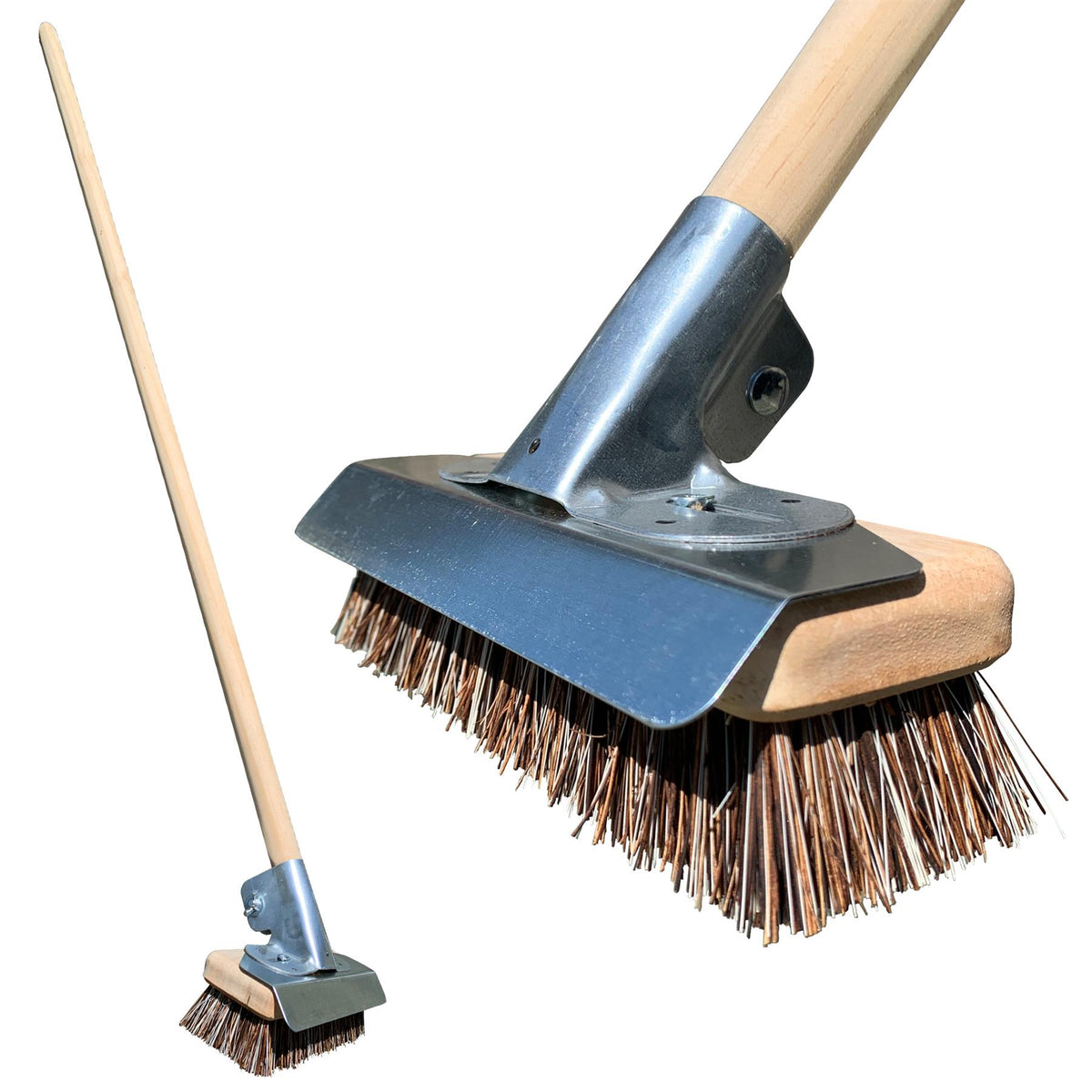 Super Heavy Duty Deck Scrub Metal Scraper Weeding Brush for Decking Paving Patio - The Dustpan and Brush Store