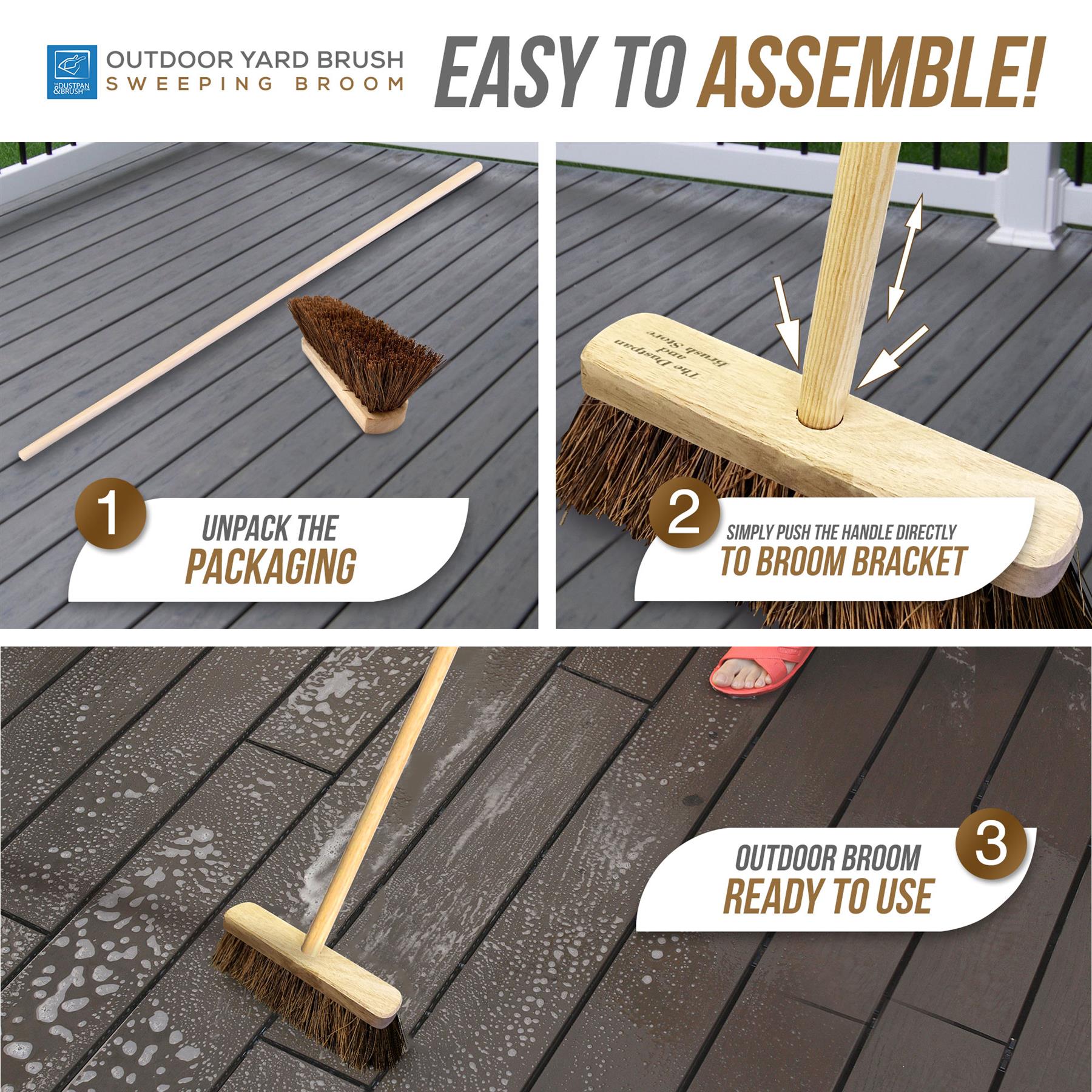 10" Stiff Bassine Broom assembly instructions 