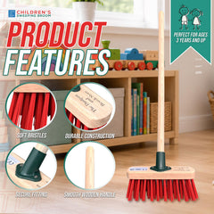 Traditional Wooden Children’s Sweeping Brush - The Dustpan and Brush Store