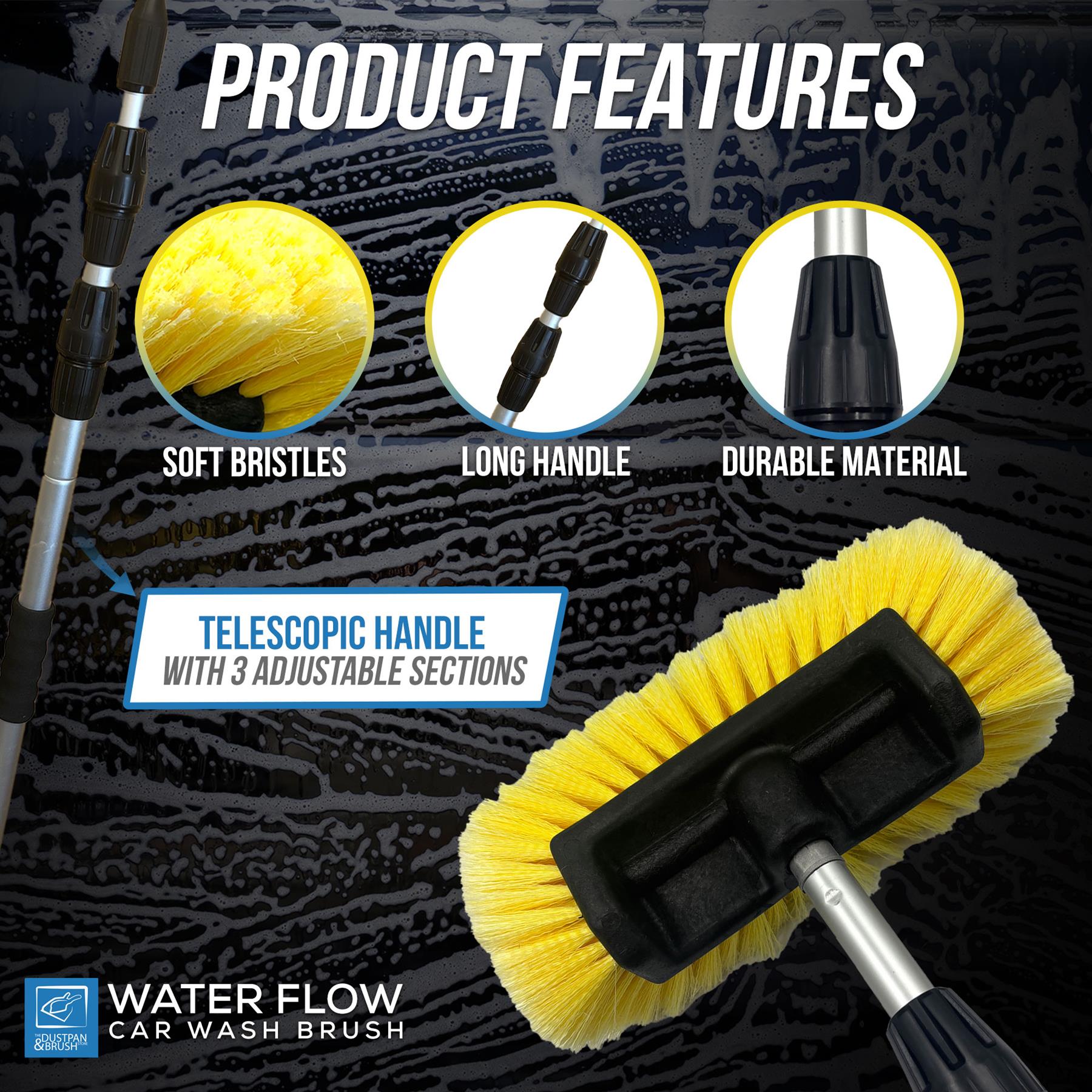 Water Flow Car Wash Brush 3 Section
