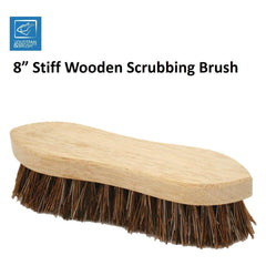 Traditional Natural Stiff Bassine Wooden Scrubbing Brush