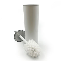 White Toilet Brush and Holder