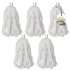 Cotton Mop with Galvanised Socket Fitting - 14 PY - Pack of 5