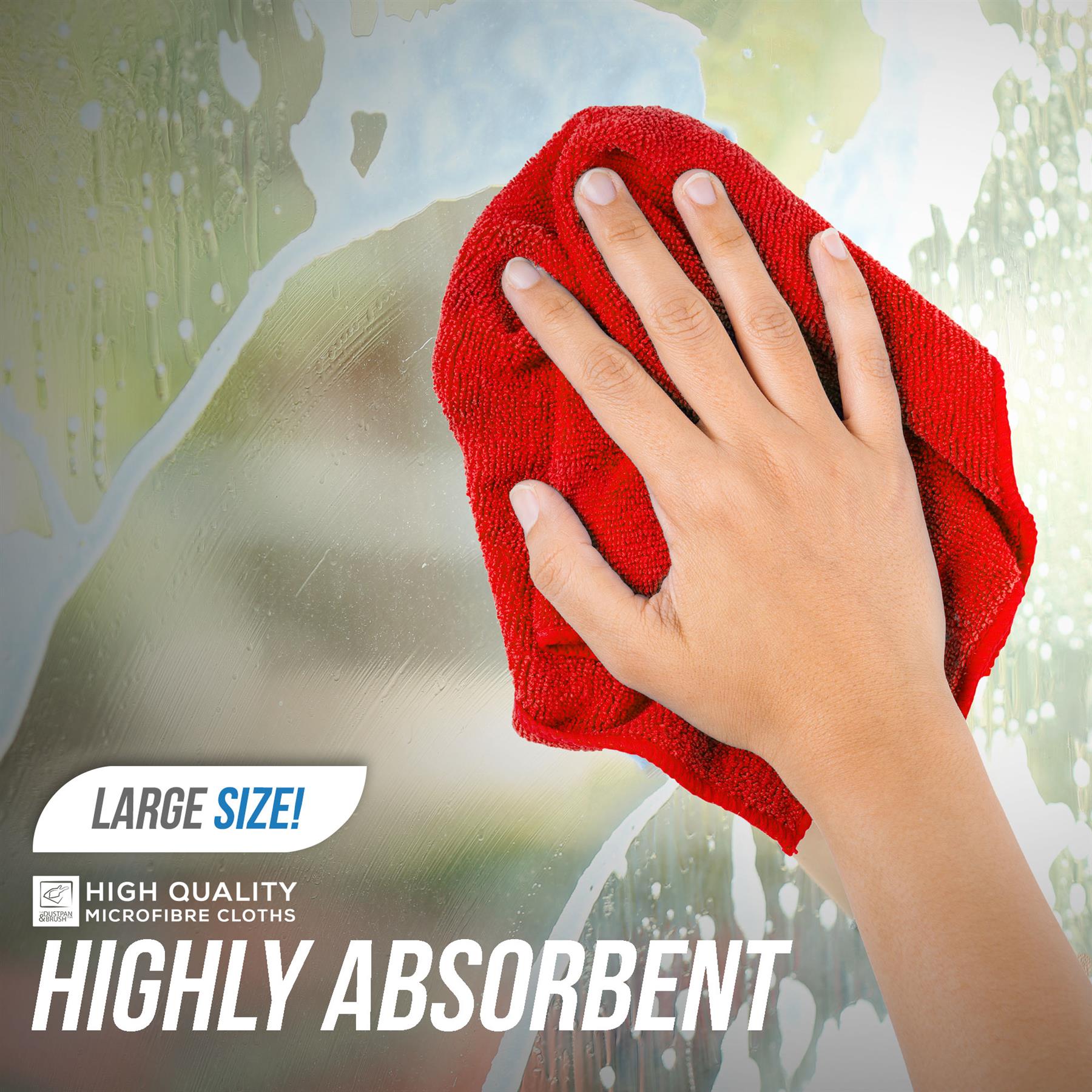 Large Microfibre Cleaning Cloths Pack of 10