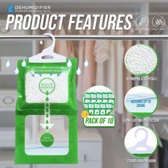 Wardrobe Hanger Moisture Trap - Pack of 10