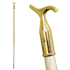 Brass Window Pole with 4ft Wooden Handle