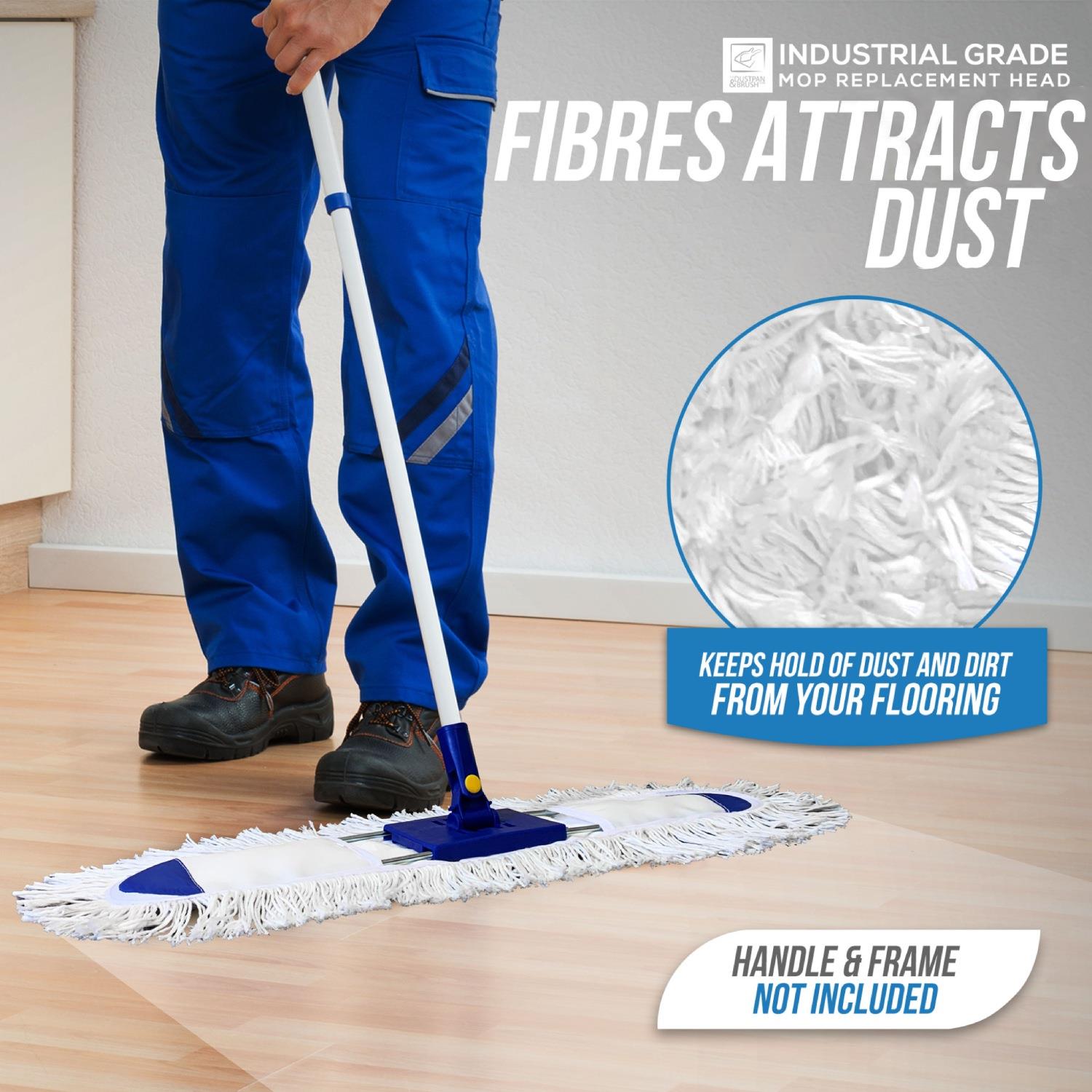 24" Flat Floor Mop Dustbeater Refill | Replacement Head