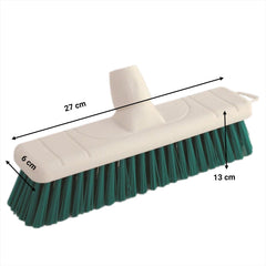 Green Colour Coded 12" Soft Broom & Handle dimensions and specifications 