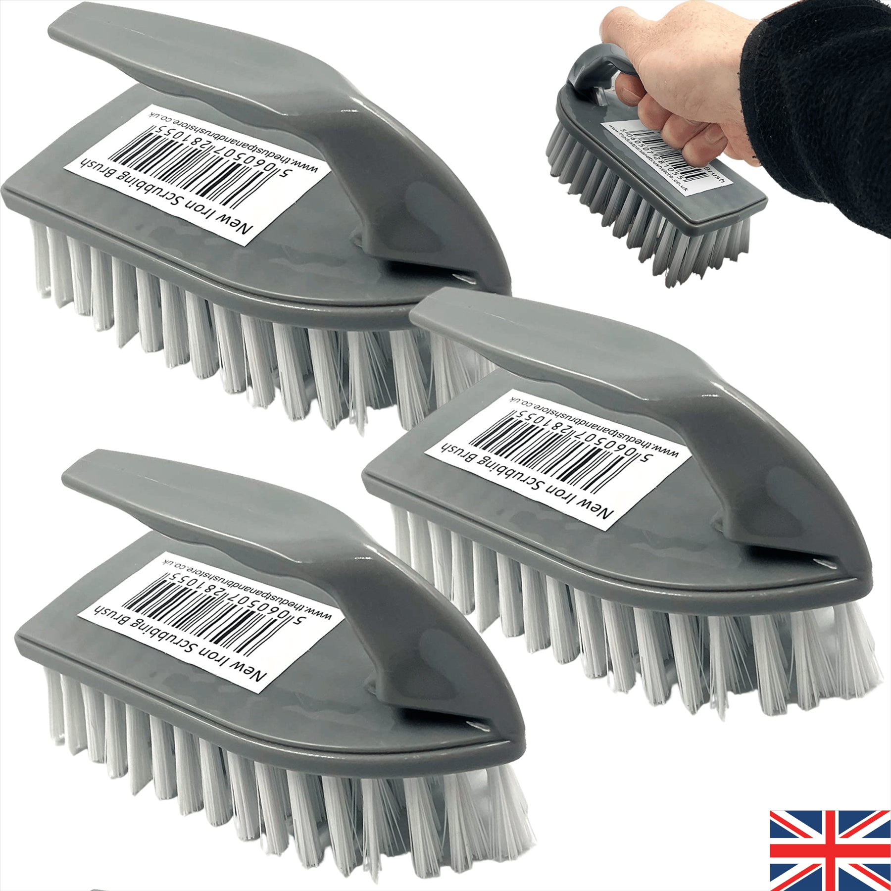Iron Scrubbing Brush - Pack of 3