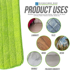 Microfibre Flat Mop for Laminate Wood & Hard Floors - The Dustpan and Brush Store