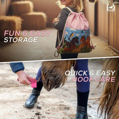 Equi-Neat Childrens Horse Grooming Kit Pink