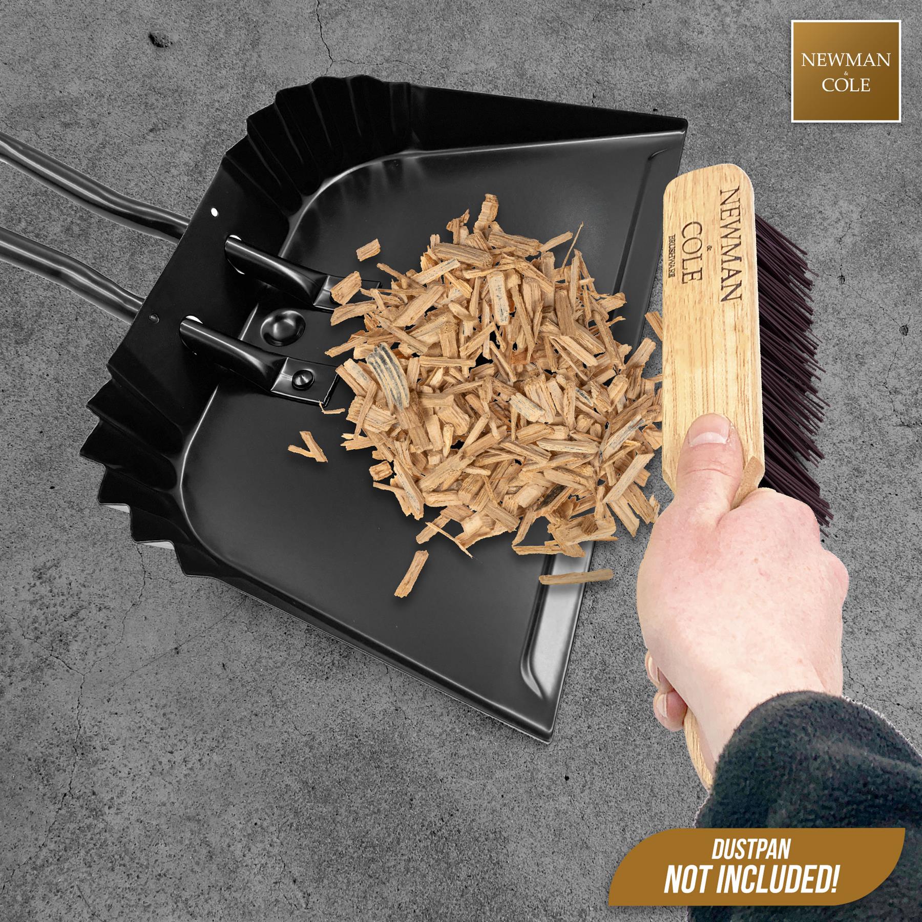 Newman and Cole Varnished Stiff PVC Hand Brush - The Dustpan and Brush Store