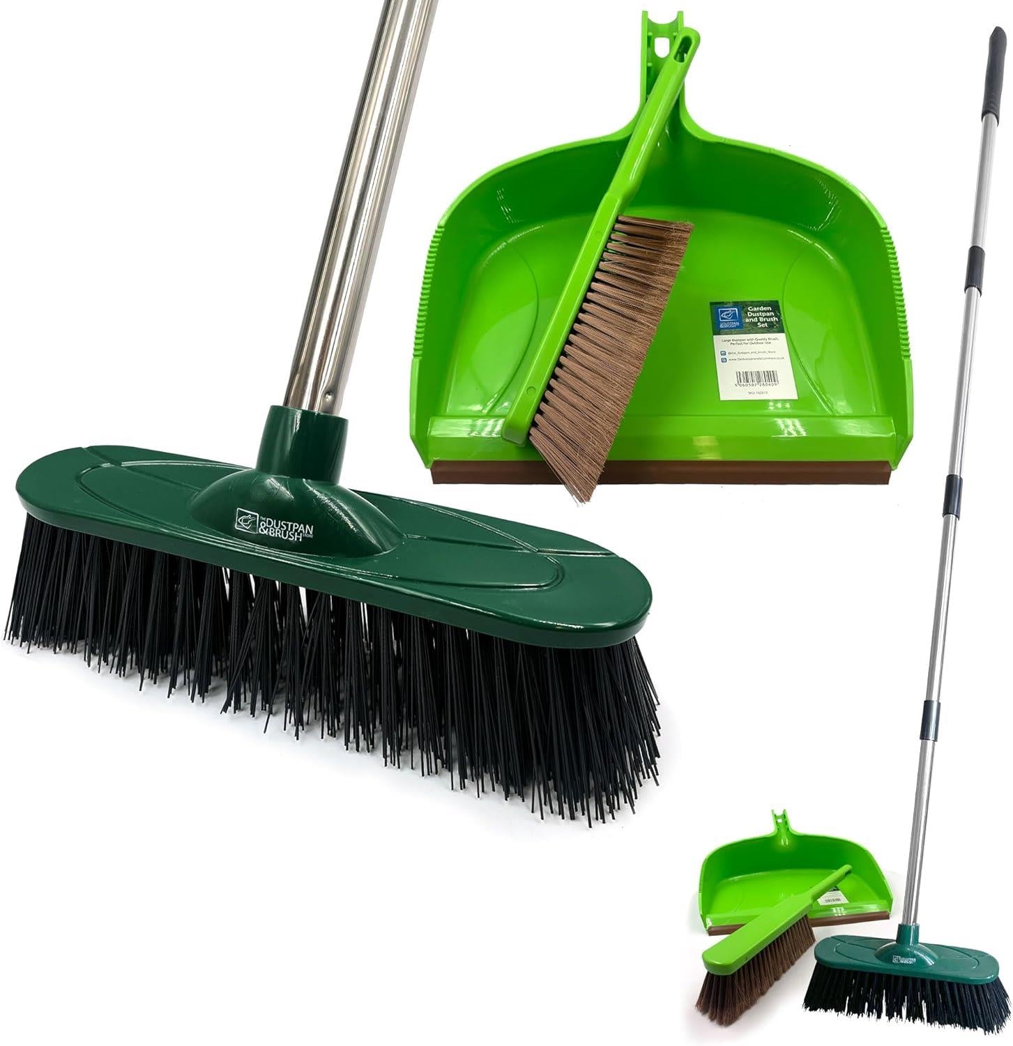 Outdoor Broom and Dustpan Set