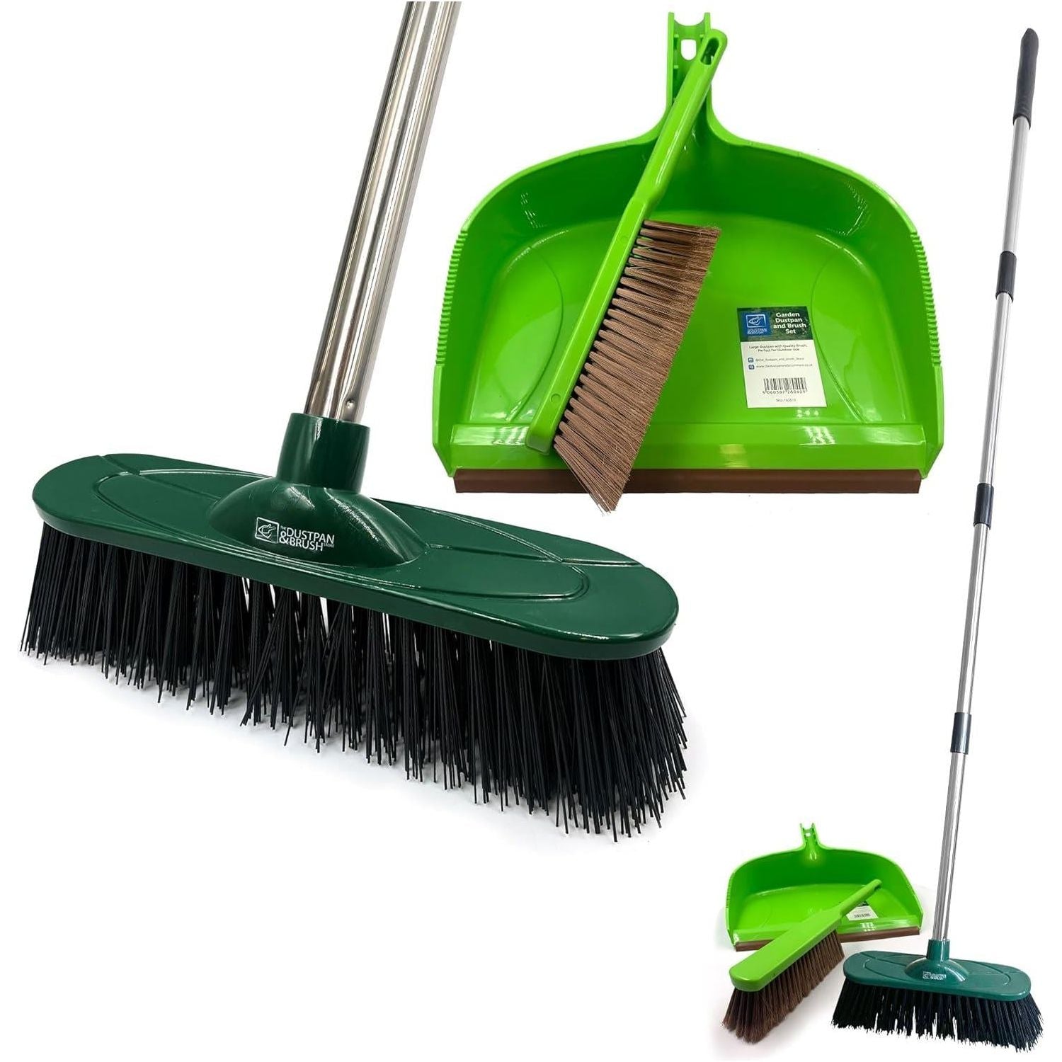 Outdoor Broom and Dustpan Set