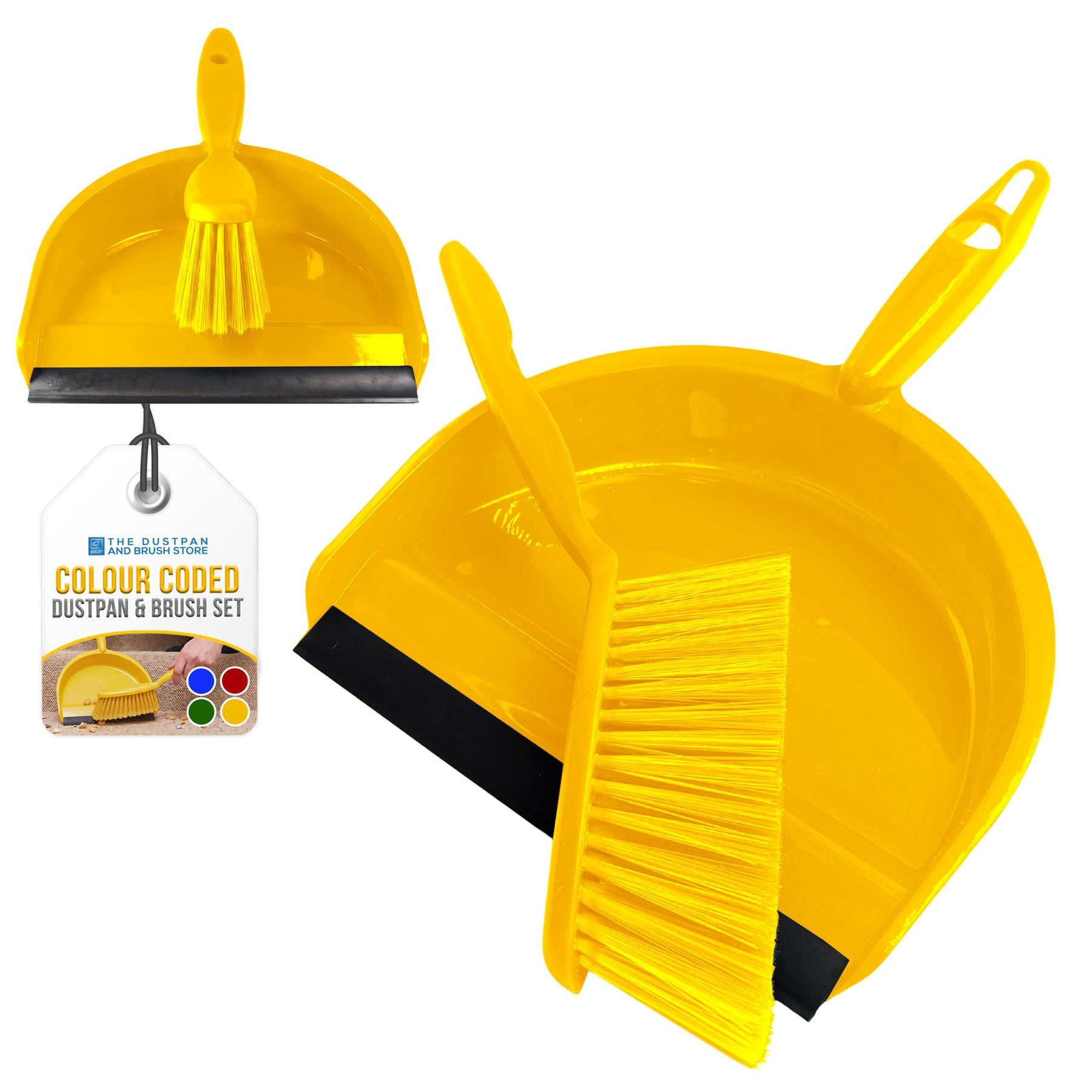 Dustpan & Soft Synthetic Brush Set | Colour Coded