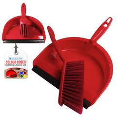 Dustpan & Soft Synthetic Brush Set | Colour Coded