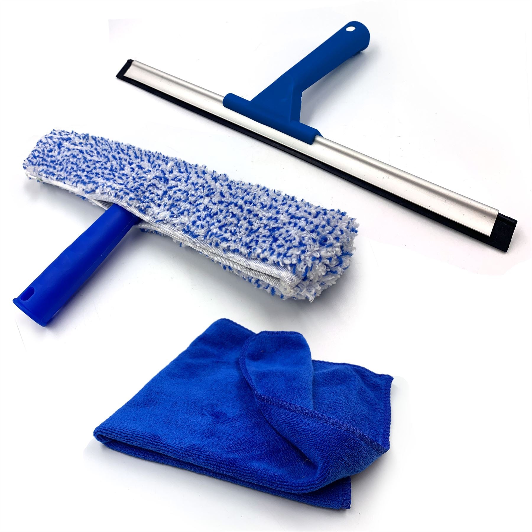 Window Cleaning Squeegee & Applicator Kit with Microfibre Cloth