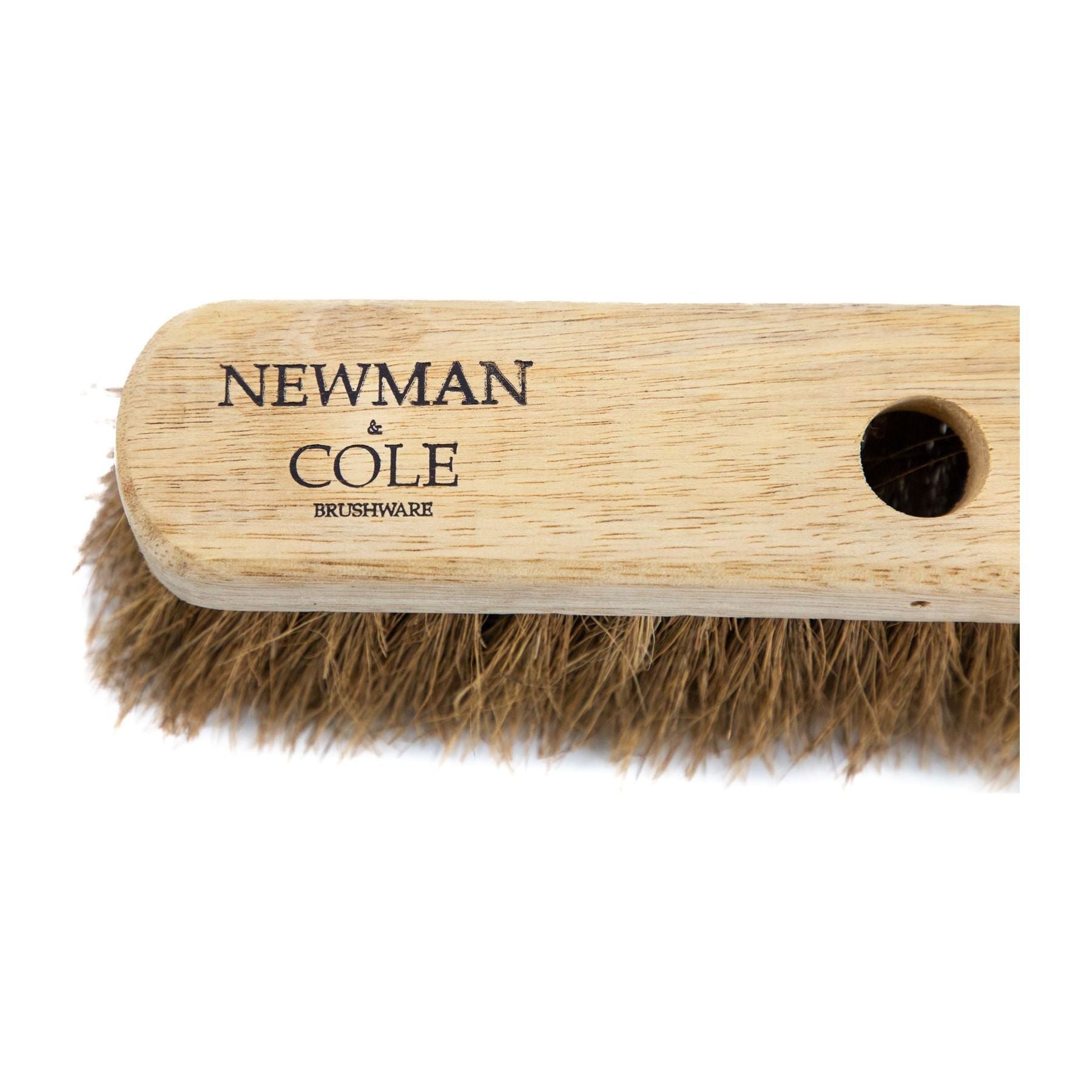 12" Newman and Cole Natural Soft Coco Broom Head with Hole