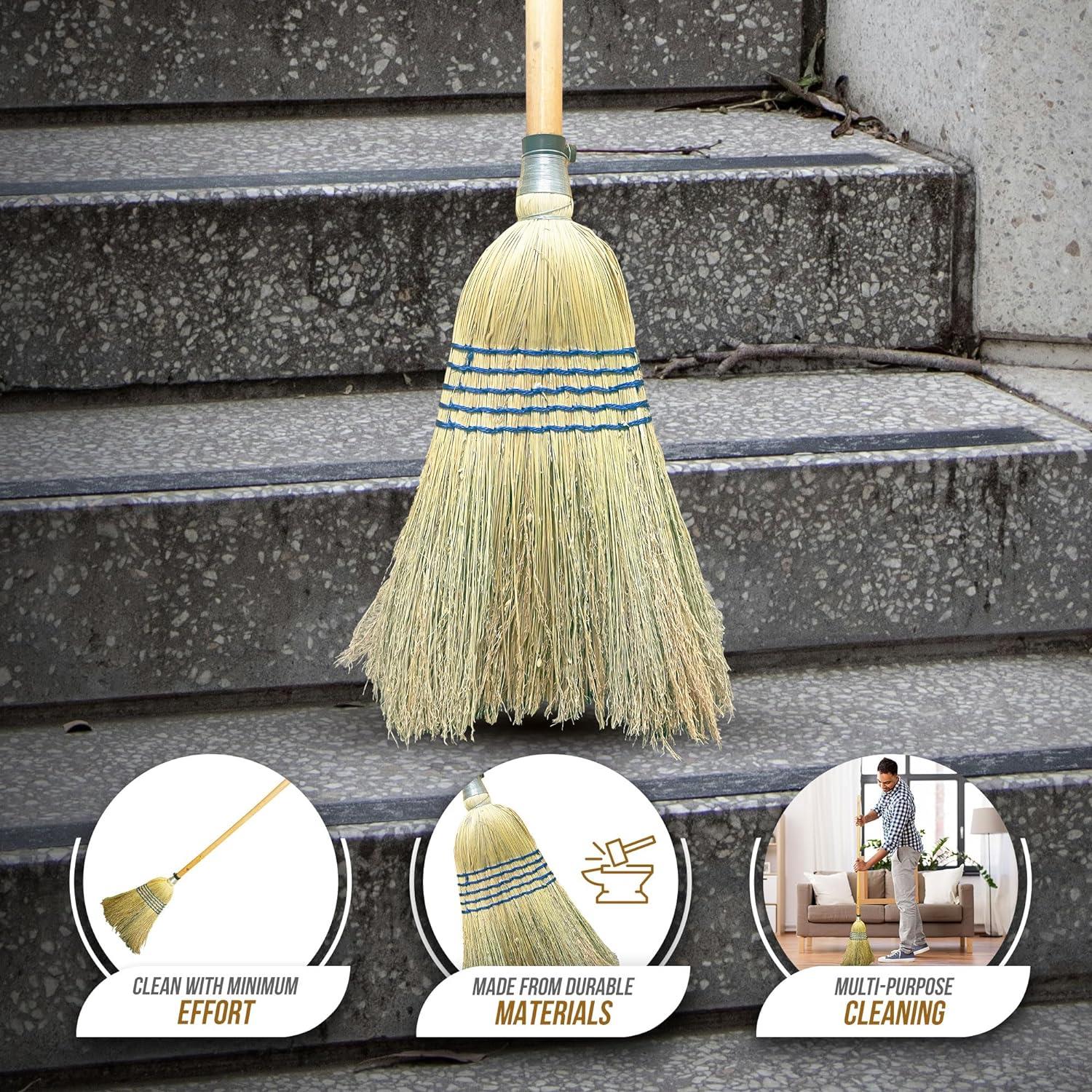 Traditional American  Corn Broom