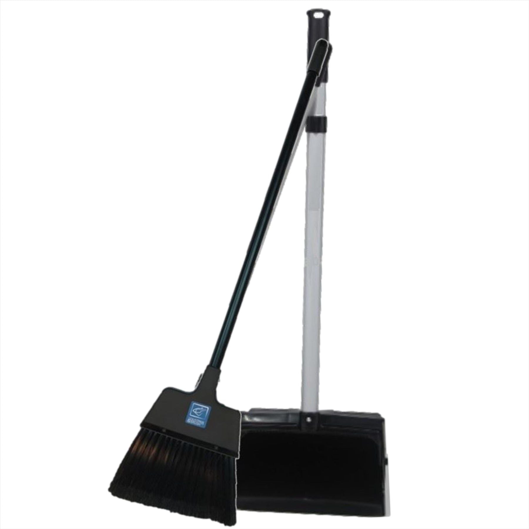 Strong Trade Long Handled Dustpan and Brush Set with Soft Bristle Brush